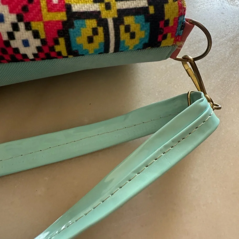 Frida Kahlo Carton Mexican crossbody purse handbag adjustable strap